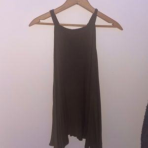Olive green halter top